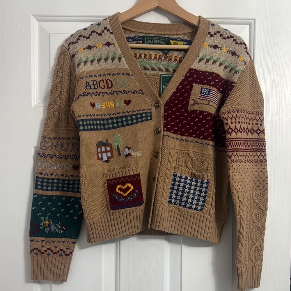 Ralph Lauren Polo Country authentic dry goods American kids sweater